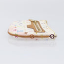 LOUIS VUITTON Monogram Multicolor Pochette MM Pouch White M60028 LV Auth 204245-3