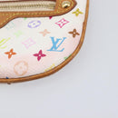 LOUIS VUITTON Monogram Multicolor Pochette MM Pouch White M60028 LV Auth 204245-7