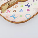 LOUIS VUITTON Monogram Multicolor Pochette MM Pouch White M60028 LV Auth 204245-14