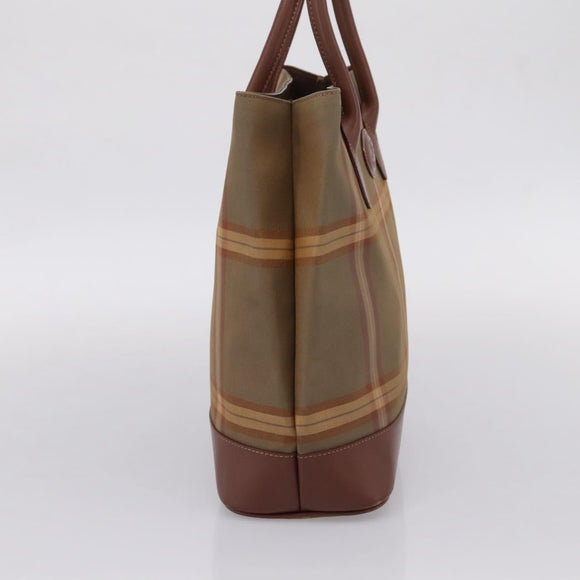 Burberrys Burberry Nova Check Hand Bag Canvas 4 Set Beige Auth 204246
