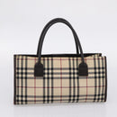 Burberrys Burberry Nova Check Hand Bag Canvas 4 Set Beige Auth 204246-15