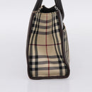 Burberrys Burberry Nova Check Hand Bag Canvas 4 Set Beige Auth 204246-16