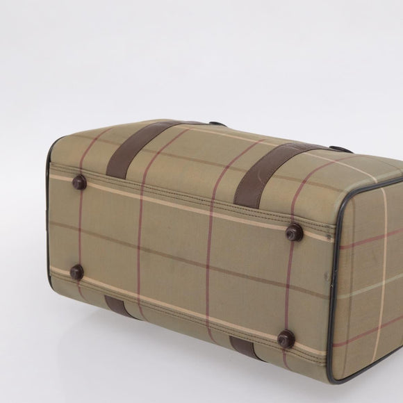 Burberrys Burberry Nova Check Hand Bag Canvas 4 Set Beige Auth 204246