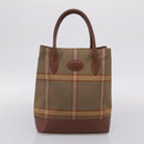 Burberrys Burberry Nova Check Hand Bag Canvas 4 Set Beige Auth 204246-8