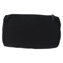 PRADA Pouch Nylon 4 Set Black Silver gold Auth 204250-3