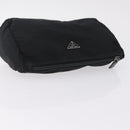 PRADA Pouch Nylon 4 Set Black Silver gold Auth 204250-6