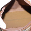 Burberrys Nova Check Hand Bag Canvas 2way Beige Gold Auth 204251-17