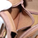 Burberrys Nova Check Hand Bag Canvas 2way Beige Gold Auth 204251-21