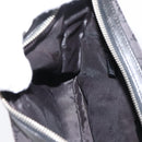 GUCCI GG Canvas Shoulder Bag Black Silver 001 3812 Auth 204252-18