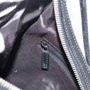 GUCCI GG Canvas Shoulder Bag Black Silver 001 3812 Auth 204252-19