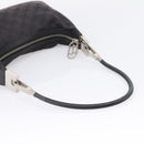 GUCCI GG Canvas Shoulder Bag Black Silver 001 3812 Auth 204252-7