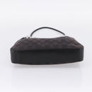 GUCCI GG Canvas Shoulder Bag Black Silver 001 3812 Auth 204252-9
