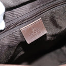 GUCCI GG Canvas Tote Bag Beige Silver 28893 Auth 204253-17