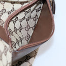 GUCCI GG Canvas Tote Bag Beige Silver 28893 Auth 204253-24