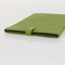 BOTTEGA VENETA INTRECCIATO iPad Case Leather Green Auth 204255-10