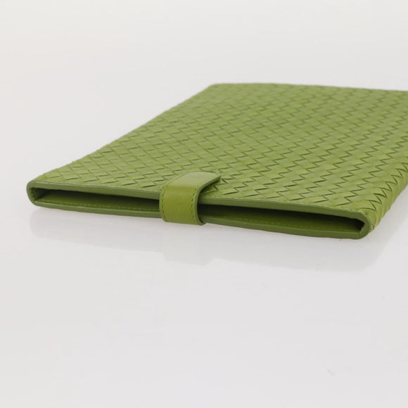 BOTTEGA VENETA INTRECCIATO iPad Case Leather Green Auth 204255