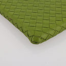 BOTTEGA VENETA INTRECCIATO iPad Case Leather Green Auth 204255-12