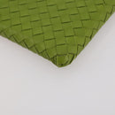 BOTTEGA VENETA INTRECCIATO iPad Case Leather Green Auth 204255-14
