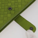 BOTTEGA VENETA INTRECCIATO iPad Case Leather Green Auth 204255-16