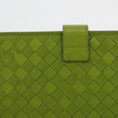 BOTTEGA VENETA INTRECCIATO iPad Case Leather Green Auth 204255-5