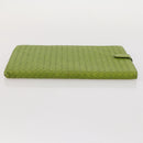 BOTTEGA VENETA INTRECCIATO iPad Case Leather Green Auth 204255-6