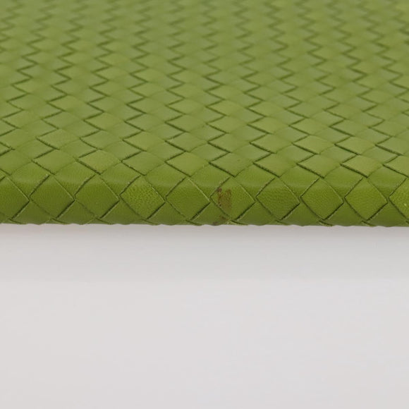 BOTTEGA VENETA INTRECCIATO iPad Case Leather Green Auth 204255