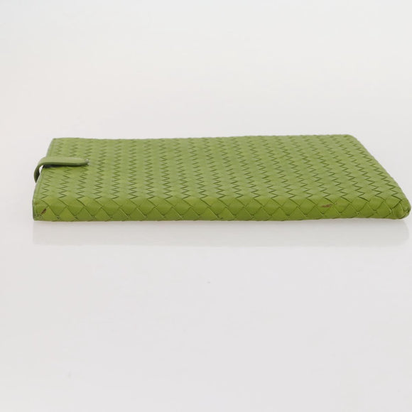 BOTTEGA VENETA INTRECCIATO iPad Case Leather Green Auth 204255