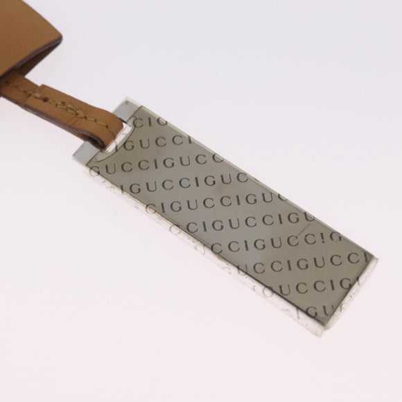 GUCCI GG Canvas Pouch Leather metal 5 Set Beige Silver black Auth 204257