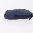 Bottega Veneta INTRECCIATO Shoulder Pouch Leather Navy 217589 Auth 204258-4
