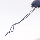 Bottega Veneta INTRECCIATO Shoulder Pouch Leather Navy 217589 Auth 204258-7