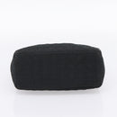 Christian Dior Canage Hand Bag Canvas Black Gold Auth 204259-10