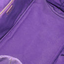 PRADA Canapa GM Tote Bag Canvas Purple Gold Auth 204261-17