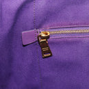 PRADA Canapa GM Tote Bag Canvas Purple Gold Auth 204261-20