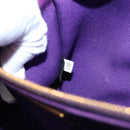 PRADA Canapa GM Tote Bag Canvas Purple Gold Auth 204261-24