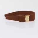 Salvatore Ferragamo Headband Nnylon metal 3 Set Beige Green gold Auth 204265-19