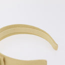 Salvatore Ferragamo Headband Nnylon metal 3 Set Beige Green gold Auth 204265-7