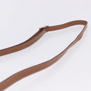 CELINE Macadam Canvas Shoulder Bag PVC Leather Brown Gold Auth 204266-14
