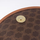 CELINE Macadam Canvas Shoulder Bag PVC Leather Brown Gold Auth 204266-25