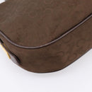 CELINE C Sulky Shoulder Bag Brown Gold Auth 204267-13