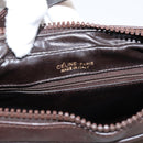 CELINE C Sulky Shoulder Bag Brown Gold Auth 204267-15