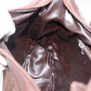 CELINE C Sulky Shoulder Bag Brown Gold Auth 204267-18