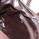 CELINE C Sulky Shoulder Bag Brown Gold Auth 204267-19