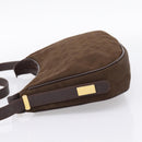 CELINE C Sulky Shoulder Bag Brown Gold Auth 204267-4