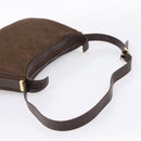 CELINE C Sulky Shoulder Bag Brown Gold Auth 204267-7