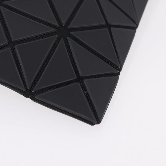 ISSEY MIYAKE BAO BAO Clutch Bag PVC Leather Black Silver Auth 204271A