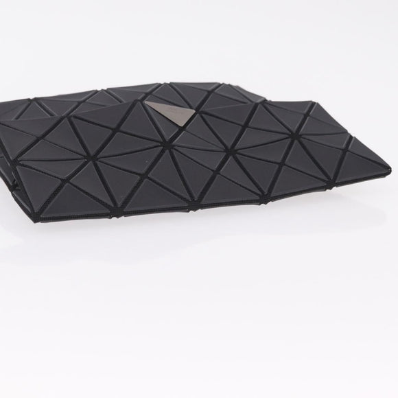 ISSEY MIYAKE BAO BAO Clutch Bag PVC Leather Black Silver Auth 204271A