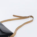 Christian Dior Honeycomb Canvas Shoulder Bag PVC 2 Set Black Auth 204274-13