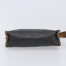 Christian Dior Honeycomb Canvas Shoulder Bag PVC 2 Set Black Auth 204274-6