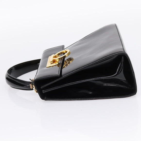 Salvatore Ferragamo Shoulder Bag Leather Canvas 3 Set Black Brown Auth 204276