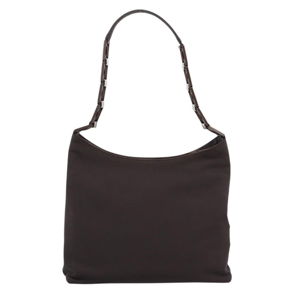 Salvatore Ferragamo Shoulder Bag Leather Canvas 3 Set Black Brown Auth 204276